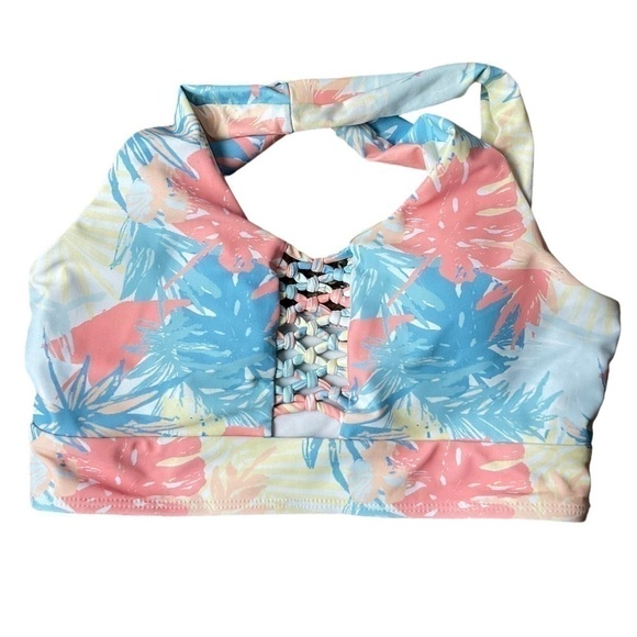 🎉 TROPICAL Bikini Top Size Small - Picture 1 of 6